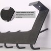 WEBI Over The Door Hook Door Hanger,Over The Door Towel Rack with 6 Coat Hooks for Hanging,Door Coat Hanger Towel Hanger Over Door Coat Rack,Black