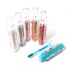 ROMANTIC BEAUTY 1 Starry Eyes Metallic Glitter Liquid Eyeshadow Shimmery E2202[SET02] + Free Zipper Bag
