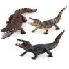 Fantarea 3 PCS Simulation Realistic Wild Life Jungle Animal Figures Model Figurines Crocodile Alligator Party Favors Desktop Decoration Playset Toys for 5 6 7 8 Years Boys Girls Toddler