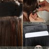 Curly Tape in Hair Extensions Kinky Curly Real Human Hair Tape in Extensions Natural Black Brazilian Remy Human Hair for Black Women 18inch 20pcs 50g Skin Weft Tape in Real Human Hair Extensions