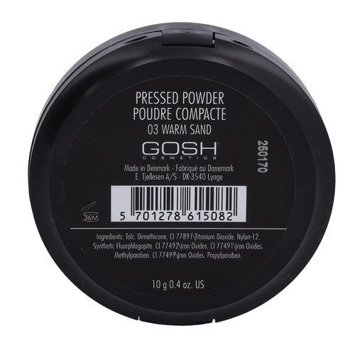Gosh Pressed Powder Color: 03 Warm Sand by Gosh