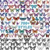 EMOME 700+ Styles Butterfly Temporary Tattoos for Women,112 Sheets Fake Tattoos That Look Real and Last Long,Tiny Waterproof Colorful Butterfly Tattoos and Arm Neck Hand Tattoo Stickers for Adults Girls