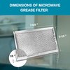 WB06X10309, WB06X10654 Microwave oven Grease Filter Replacement For Many GE Stove WB06X10359, 5230W1A012B - 7-5/8 x 5-1/8 x 1/8 Inch (Packed in Box) (2-Pack)