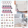JOYMEMO 100 Pcs Cow Party Favors Supplies for Boys Girls, Include Keychains Stickers Cow Treat Goodie Bags Pens, Cow Theme Birthday Baby Shower Party Farmhouse Decorations
