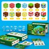 VICHTOP 120Pcs Magnetic Blocks - Build Mine Magnet World Set, 1" Magnetic Cubes, STEM Sensory Montessori Building Toys Christmas Birthday Gifts for Boys & Girls Age 3 4 5 6 7 8-13 Years Old
