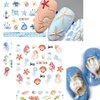 36 Sheets Summer Ocean Nail Stickers,Nail Water Transfer Decals,Summer Nail Decorative Stickers,Tropical Nail Stickers,Nail Art Accessories,Sea Shells Starfish Sticker for Women Girls Nail Decorations