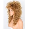 Lucoacos Womens Brown Long Curly Wig 80s Rocker Mullet Wig Halloween Party Costume Wig