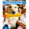 DAJOOEE 2 Pack Screaming Rubber Chicken Dog Squeaky Toy, Latex Chew Molar Dog Toy