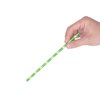 Restaurantware 7.8 Inch Paper Straws For Drinking 100 Sturdy Eco-Friendly Paper Straws - Premium Bamboo Stalk Design Green Paper DurablePaper Straws Vibrant Colors For Cold Drinks