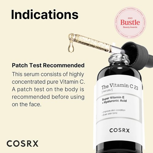 COSRX Pure Vitamin C Serum with Vitamin E & Hyaluronic Acid, Brightening & Hydrating Facial Serum for Fine Lines, Uneven Skin Tone & Dull Skin, 0.7oz/20g, Korean Skincare (Vitamin C 23% Serum)