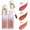 UCANBE 3 PCS Liquid Blush Makeup Set, Blendable Soft Cream Face Blush for Cheeks, Natural Matte Finish Looking Long-Wearing Smudge-Proof Moisturizing Makeup(01)