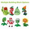 BASHERISE 1PCS Plant and Zombies Toys Action Figures Zombies PVZ Toys Set 1 2 Series Chili Plant Building Blocks Great Gift for Christmas, Birthday New