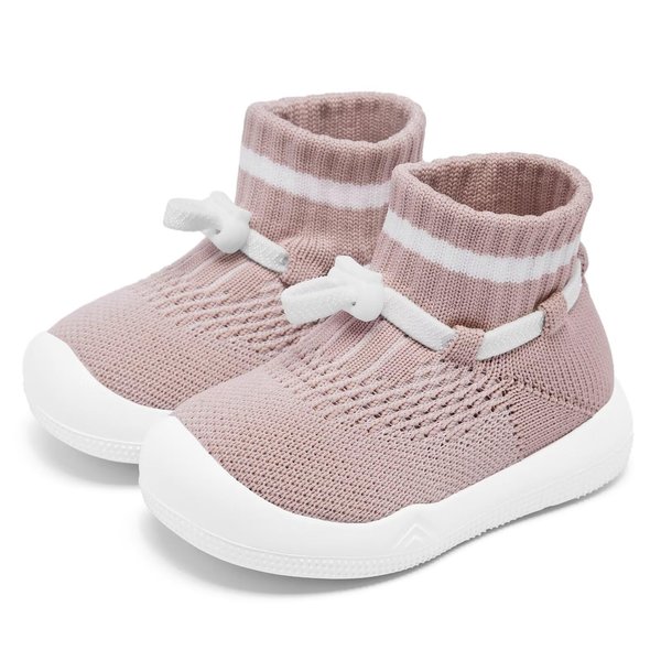 Fahrerliebe Baby Boys Girls Non-Slip Baby Sock Shoes Lightweight Infant First Walking Sneakers Pink Size 0-9 Months | 12 18 24 Months Walker