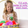 AOMINGGE Plastic Easter Eggs Surprise Toys Colorful Eggs, Crafts Basket Stuffers for Party Hunt Games (12)