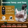 Outohome Sous Vide Machine,1300 Watts, Immersion Circulators, Precision Cooker, Steak Cooker, Temperature and Time Digital Display Control, Ultra-Quiet,Fast-Heating,Easy to store,IPX7 Waterproof