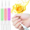 SULLMAR Nail Cuticle Oil Pen 28Pcs Nail Care Gel Nail Oil Pen Nail Nourishment Polish With Vitamins Moisturized Gel Nail Polish Repair Pen For Gel Nails Care