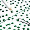 4010pcs Green Nail Art Rhinestones Kit, qiipii Round Glass Emerald Flatback Crystal Stones Nail Charms 6 Sizes (1.6-6.1 mm) Up to SS30 Nail Gems w Pick up Tweezer Pen for Nail Crafts Face Eyes Makeup