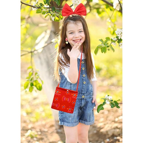 Girls Encanto Costume Accessories Dolores Dress up Accessories for Girls Dolores Bag Headband Necklace Earrings Halloween Christmas Party Favors for Kids