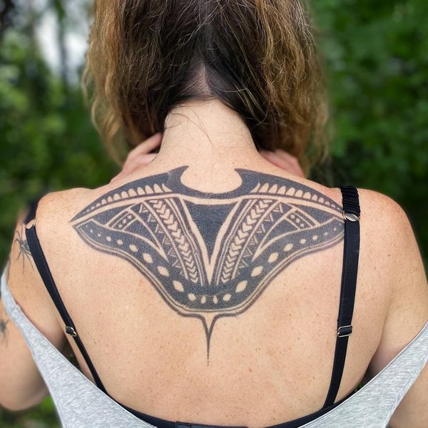 Manta Ray Tattoo - Manta Ray Temporary Tattoo/Sting Ray Tattoo/Grandma Tattoo/Halloween Tattoo