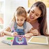PracticeJQDEN Ice Cream Girl Diamond Painting Kits, 5D Gem Art for Kids DIY Paint-by-Number Kits with Frame Arts and Crafts Dots Kits for Kids Christmas Birthday Gifts for Girls Ages 6-12