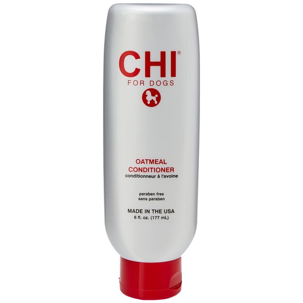 CHI For Dogs Oatmeal Conditioner for Dogs, 6 oz Best Oatmeal Dog Conditioner for Dogs with Dry Skin Sulfate & Paraben Free, pH Balanced for Dogs, Made In the USA