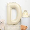 Letter Balloons Beige,40 Inch Letter R Balloons,A-Z Alphabet Name Foil Balloons,Big Single Cream Aluminum R Word Balloons Helium for Birthday,Anniversary,Baby Shower,Wedding Party Supplies Decorations