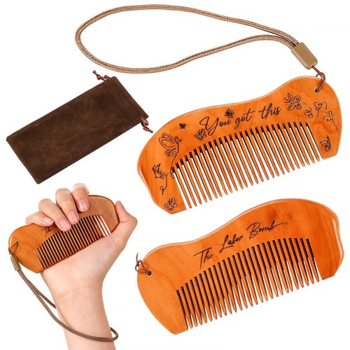 Birthing Comb for Labor Pain, Combs for Women, Hair Comb with First Time Mom Must Haves, Birthing Comb No Pain, Baby Comb, Gift for Pregnant Women