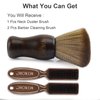 NICEMOVIC 3 IN 1 Barber Neck Duster Brush Set, Professional Barber Accessories Cleaning Supplies, Duster Nylon Brush Hair Cutting Styling Brush Tool
