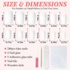 LuckForever 240pc Matte Square Press on Nails Medium Glue on Nails White Fake Nails Medium Square Acrylic Nails Press on Nails Full Cover Artificial False Fingernails with Nail Glue Adhesive Tabs