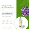 Honeybee Gardens Crystal Infused Body Oil ROLLERBALL - Amethyst, 0.34 fl oz.