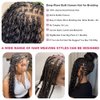 Human Braiding Hair Deep Wave Bulk Human Hair for Braiding No Weft Human Hair Bundles for Brainding Wet and Wavy Human Hair Extensions 1 Bundle 50g Micro Braiding Human Hair for Boho Braids 18 Inch