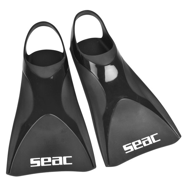 SEAC Men's Atom Swim Fins, Black, X-Small/3-5.5