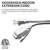 GoGreen Power (GG-24720) 16/2 20’ Household Extension Cord, 3 Outlets, White, 20 Ft