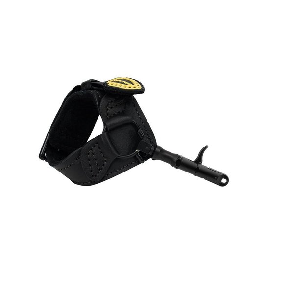 Tru-Fire Edge Buckle Foldback Adjustable Archery Compound Bow Release - Black Wrist Strap with Foldback Design