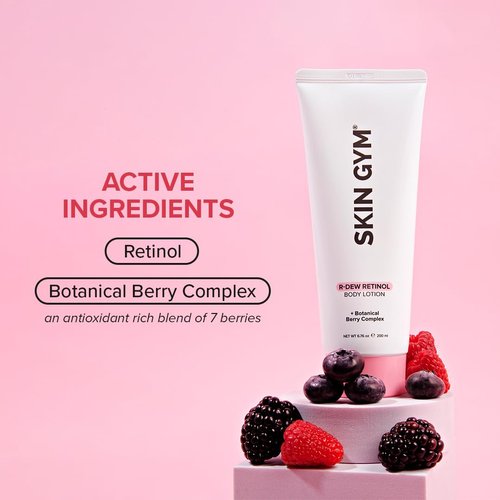 SKIN GYM Retinol Body Lotion, Anti Aging Moisturizer Lotion For Body, Reduces Appearance of Wrinkles, Fine Lines, 6.76 Oz
