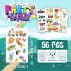EMOME Kids Temporary Tattoos Set, 56 Sheets Kids Tattoos Designs for Boys and Girls Birthday Party Decorations Games, Kids Party Favors Fake Tattoos Bulk (Glitter)
