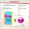 MR CHIPS Professional Plastic Coated Bingo Cards - Deck of 75 Playing Calling Colorful Reusable for Games on The go!