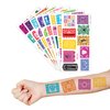 82 PCS Mexican Tattoos Temporary Theme Fiesta Birthday Party Decorations Supplies Favors Cinco De Mayo Papel Picado Tattoos Stickers for Kids Prizes Rewards