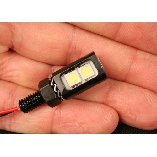 PilotLights 12 Volt DC Instrument Panel Light, Post Light - White LED, 12VDC