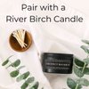 River Birch Black Tip Decorative Matches | 200+ Small Premium Wooden Safety Matches | Replacement Refill Matchsticks | Home Decor