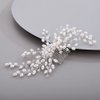 BERYUAN Bridal Hair Comb for Bride Bridesmaid Pearls Beads Hair Comb SILVER