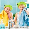 Tihebax 6pcs Skincare Headband Frog Headband for Washing Face Makeup Headband & Wristbands Set Face Wash Headband and Wristbands Cute Spa Headband for Skincare Women Girls Boys Headband Green Frog
