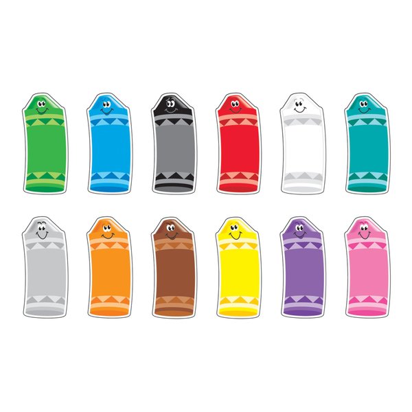 Trend Enterprises, Inc. Crayon Colors Classic Accents Variety Pack, 72 ct
