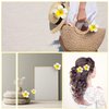 Hawaiian Plumeria Flower Hair Clips for Women Girls Bridal Summer Beach Wedding Party Dress Decor Accessories Gift,Floral Hair Claw Barrettes
