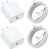 Charger for iPhone 16 15 Charger Fast Charging, 2 Pack USB C Fast Wall Charger Block with 6FT USB C to C Cable Compatible for iPhone 16/16 Plus/16 Pro/16 Pro Max 15/15 Plus/15 Pro/15 Pro Max and More