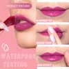 SWETIYOU Peel Off Lip Stain, Long Lasting Waterproof and Transfer Proof Lip Tint, Matte Finish Peel Off Lip Stain, Non-stick Cup Peel Off Lipstick Lip Makeup for Women Girls (Color : Glamor)