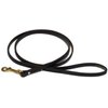 Ray Allen Mfg Signature K9 Standard Leather Leash, 5-Feet x 1/2-Inch, Black