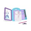 Melissa & Doug Princess Design Activity Kit - 9 Double-Sided Plates, 4 Colored Pencils, Rubbing Crayon