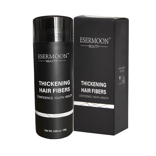 Hair Fibers (28g), Hair Fibers for Thinning Hair, Hair Building Fibers, Hairpiece Filler, Increase Hair Density, Styling Powder for Women & Men, Hair Makeup, Premium Formula Thickening (DARK BROWN)