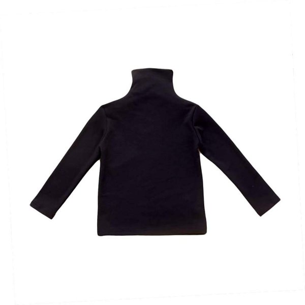 Toddler Baby Little Girls Turtleneck T Shirt Top Long Sleeve Basic Solid Color Blouse 1-5Years Old (2-3T,Black Turtleneck Shirt)